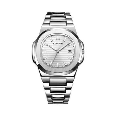 Imagem de Relógio De Pulso Masculino De Luxo À Prova d'Água Com Pulseira De Aço 