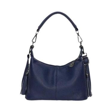 Imagem de Bolsa De Mão Feminina De Couro Genuíno Com Grande Capacidade E Franjas