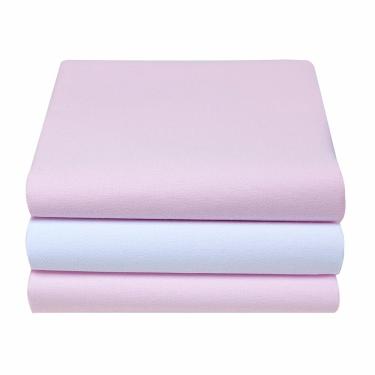 Imagem de Cueiro Flanelado Liso Com 3 Pçs Rosa 80cm X 50cm Papi