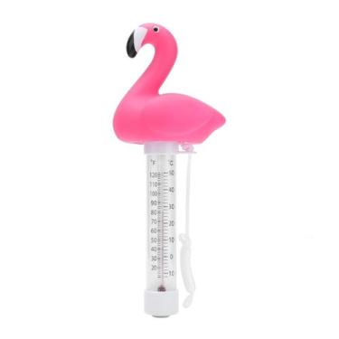 Imagem de Termômetro Para Piscina Modelo Flamingo Flutuante Medições Precisas - 