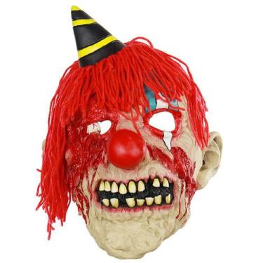 Imagem de Máscara de palhaço de pelúcia Máscara facial completa de látex Costume