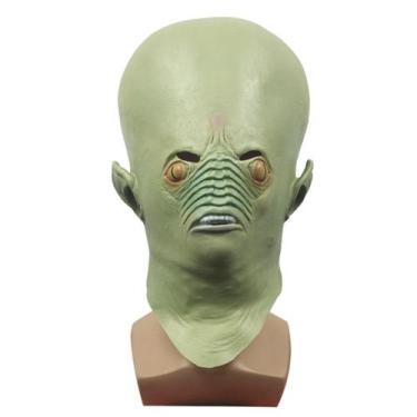Imagem de Máscara de cosplay Green Alien Latex Masquerade Grimace - yiweisai