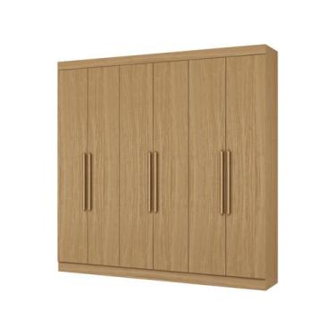 Imagem de Guarda Roupa Casal 6 Roupas 2 Gavetas Internas Atacama Aramóveis, Atac