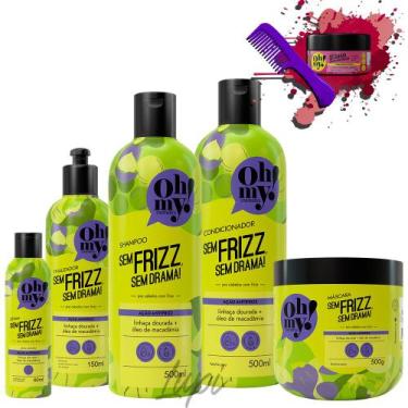 Imagem de Kit Oh My Sem Frizz Sem Drama 500ml 5 Itens - Oh My!