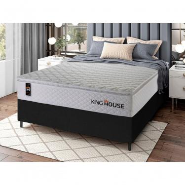 Imagem de Cama Box Molas Ensacadas New Moon Casal 138x188 King House