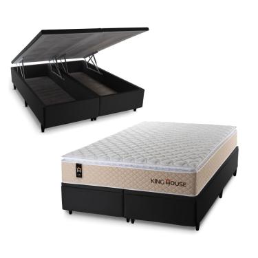 Imagem de Cama Box Baú Alford com Molas Ensacadas 193x203 King House