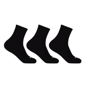 Imagem de Kit 3 Pares de Meias 39/43 Cano Longo Atoalhada Preta (004HOML19099) H