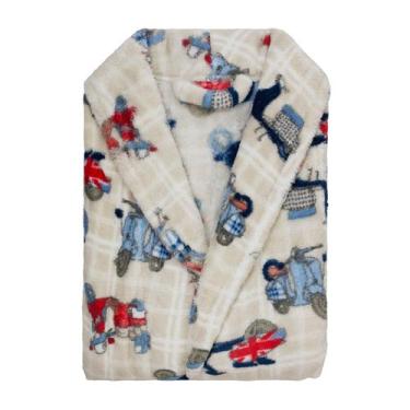 Imagem de Roupão Infantil Microfibra P M G Extra Macio Unissex - - CAMESA