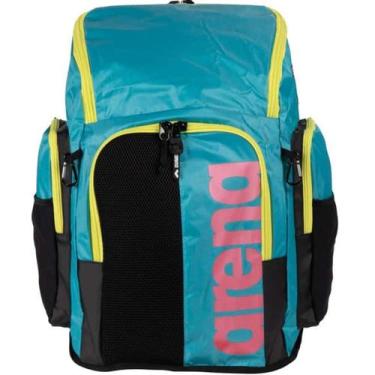 Imagem de Mochila Para Natação Arena Spiky III - 45 Litros, Azul claro, Rosa