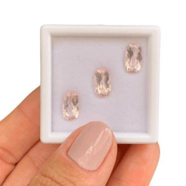 Imagem de Morganita Rosa Cushion SET 5,10ct - SP GEMAS