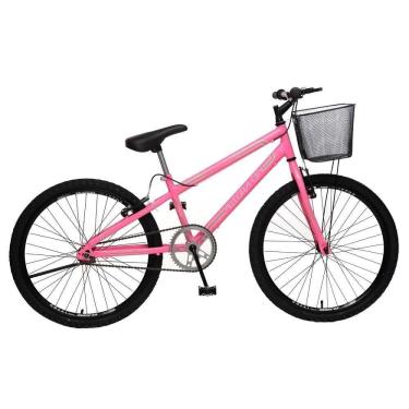 Imagem de Bicicleta para Adulto Colli Allegra City, Aro 24, Aço Carbono, Freios V-Brake, Rosa