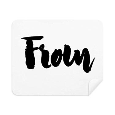 Imagem de Limpador de tela de pano de limpeza à mão com citação elegante 2 peças de tecido de camurça