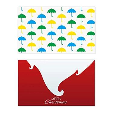 Imagem de Rain Umbrella Weather Cloud Holiday Holiday Merry Christmas Cartões de parabéns Mensagem de Natal