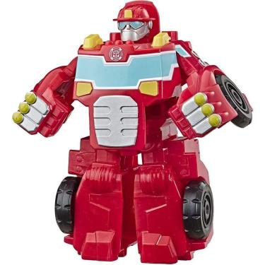 Imagem de Transformers Playskool Heroes Rescue Bots Academy Heatwave The Fire-Bot Convertendo Brinquedo, 4,5" Figura de Ação, Brinquedos para Crianças Idad