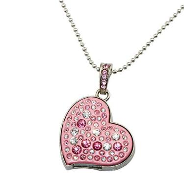 Imagem de 16GB Pink Heart Modelo USB Flash Drive USB Stick Pen Drive USB Flash Drive USB Drive USB Memory Stick Cartão Flash USB