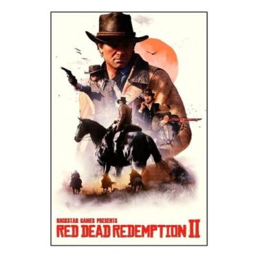 Imagem de Quadro Arte Red Dead Redemption 2 Moldura 42x29cm - Fanarte
