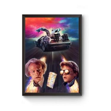 Imagem de Quadro Arte De Volta Para O Futuro Poster Moldurado - Fanarte