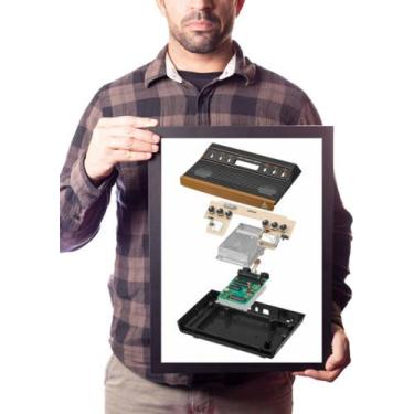 Imagem de Quadro Foto Video Game Atari 2600 Poster Moldurado - Fanarte