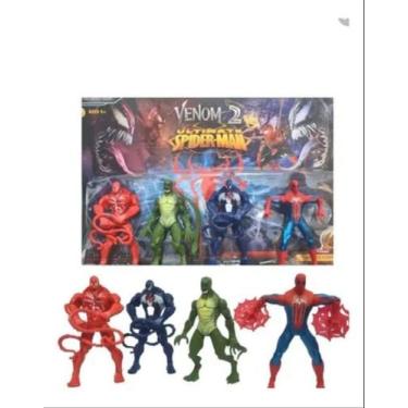 Imagem de Kit Com 4 Bonecos Venom E Homem-Aranha - Luzes Led - ULTIMATE SPIDER-M