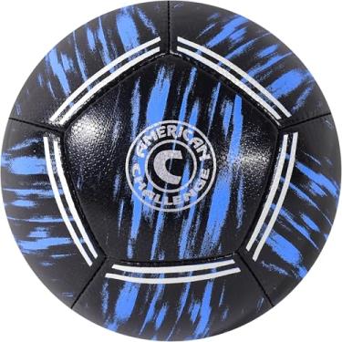 Imagem de American Challenge Bola de futebol Kura (5, preta/azul celeste)