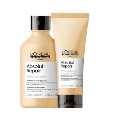 Imagem de Kit L'Oréal Professionnel Absolut Repair Shampoo 300ml + Condicionador