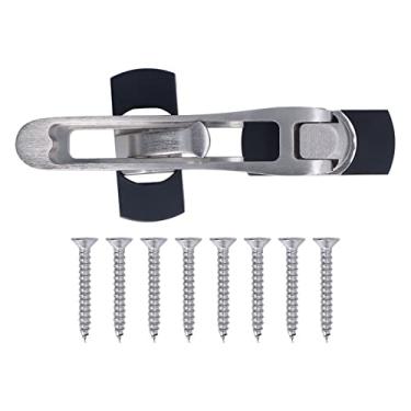 Imagem de Fechadura de fivela de porta, acessório de hardware de liga de zinco de alta segurança resistente e fechadura multiuso para móveis de armário