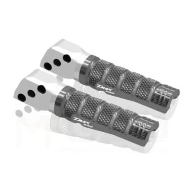 Imagem de Anti-derrapante Pedais De Apoio Para Os Pés Do Passageiro, Apoios Para Os Pés Traseiros Para TMAX530 TMAX560 2012-2021 2022 2023(Gray2)