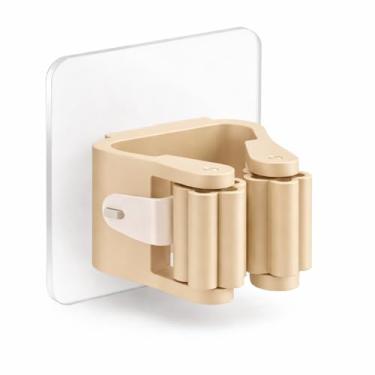 Imagem de Kit 4 Suportes Adesivos Multiuso – Organizador para Vassouras e Rodos, Alta Fixação, Sem Furadeira, Economiza Espaço