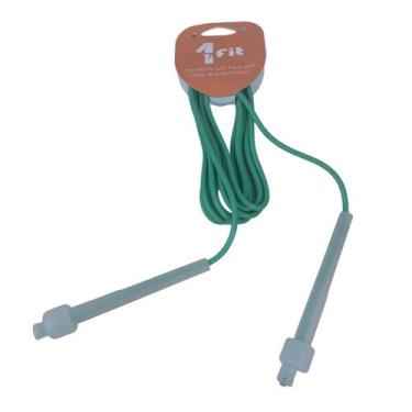Imagem de Corda de Pular Ajustável Fitness Funcional Verde PVC - 1 Fit