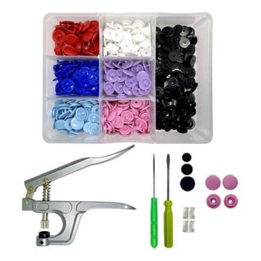 Imagem de Alicate Pressão Pregar Botão Ritas +box 140 Botões Rita 12mm - Artmak,