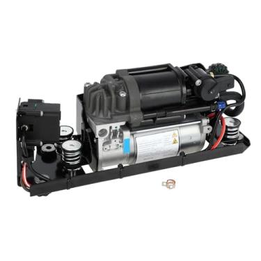 Imagem de Hihaha No.37206789450 Compressor de suspensão pneumática com suporte e válvula para BMW 530i 540i Base 2017 / Bomba de ar inferior/Estável / 1 peça