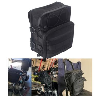 Imagem de Harley Dyna Street Bob Softail Sportster Cruiser Dirt Bicycle ATV Motocicleta Guidão Sissy Bar Ferramenta Garfo Dianteiro Armazenamento Acessório Bolsa