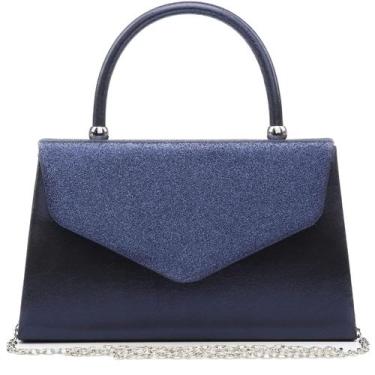 Imagem de Bolsa de noite Dasein Women Party Clutches, bolsas de casamento, azul 
