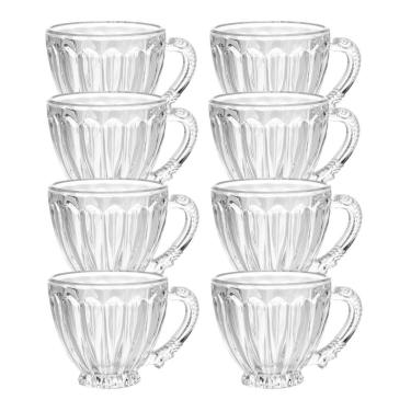 Imagem de Jogo 8 XícarasDe Chá De Cristal Ecológico Café Imperial 200ml Lyor