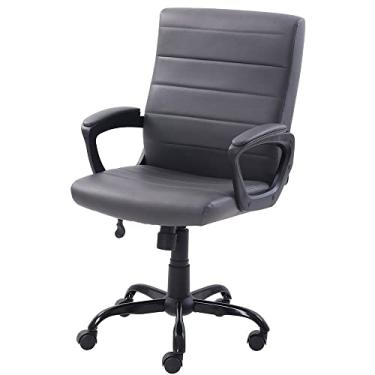 Imagem de Computador, escritório executivo, escritório executivo ergonômico, mesa de escritório em casa com controle deslizante de assento, tarefa de rolamento executivo giratório confortável