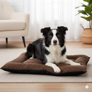 Imagem de Colchonete Pet Toddy Impermeável – Conforto e Proteção para o Seu Pet (Marrom)