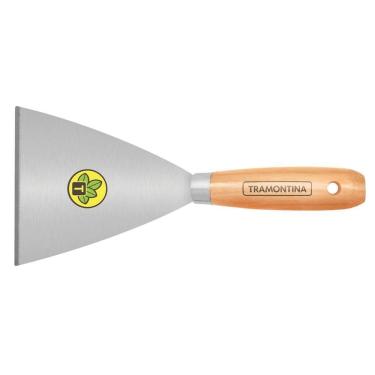Imagem de Espátula Rígida 12 Cm Tramontina Em Aço Carbono Com Cabo De Madeira Tramontina