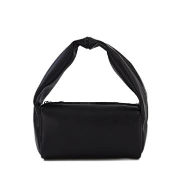Imagem de Lavar e armazenar mulheres bolsa cosmética portátil all-match sacos de jantar para mulheres bolsa clutch (preto, 18,5*9*9cm)
