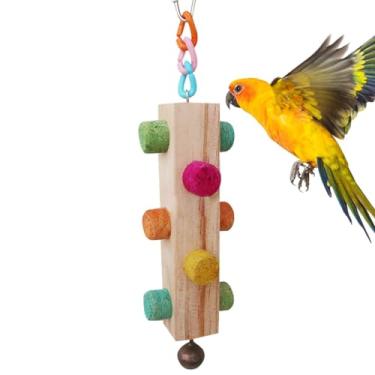 Imagem de Suporte de poleiro para gaiola - Brinquedo de pau de para pássaros,Acessórios para gaiola de pássaros para pardais, calopsitas, papagaios, periquitos, periquitos, araras, conures Maidong