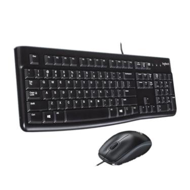 Imagem de Kit Teclado e Mouse Usb Logitech Mk120 Teclas Silenciosa