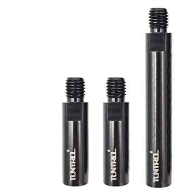 Imagem de TUNTROL Conjunto de eixo de extensão rotativa de rosca de 1,5 cm e 7,6 cm e 7,6 cm e 7,6 cm para polidor de carro, esmerilhadeira angular, placa de suporte