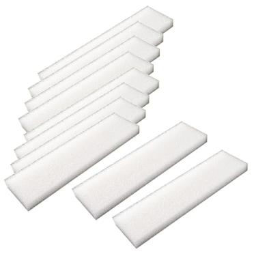 Imagem de Qzbhct 10 almofadas de filtro de espuma branca de esponja de aquário para sistemas de filtragem Hagen Fluval 404, 405, 406, 407 (A-226)