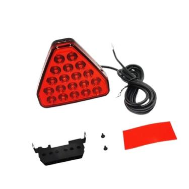 Imagem de JicSuXi Luz de Freio de Carro LED Genérica Piscando Lâmpada Traseira Fácil de Instalar para Carro, SUV, Caminhão, Luz de Advertência de Carro, Terceira Luz de, Concha Vermelha