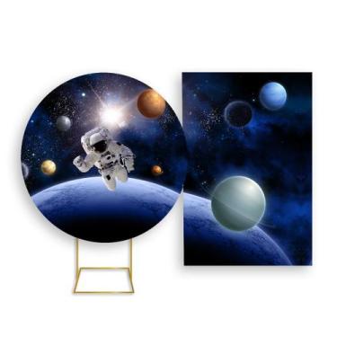 Imagem de Painel De Festa Redondo 1,50x1,50 + Painel Vertical 1,50x2,20 - Astron