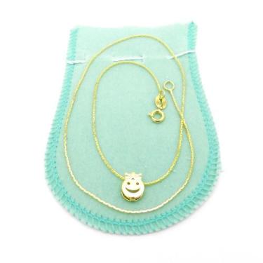 Imagem de Corrente Feminina 40Cm 2 Menina 2 Menino Folheada Ouro Cr532 - Wnbijou