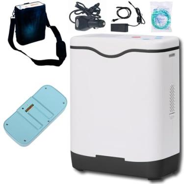 Imagem de MáQuina De Ox PortáTil De Viagens, Uso DoméStico Oxi, Mini Gerador, ConcentraçãO De 95%, Bateria De 6400 Mah, Ac/Dc, Três métodos de fonte de alimentação