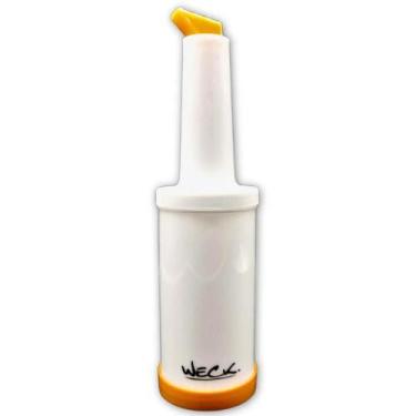 Imagem de Kit 4 Garrafa Store'n Pour 1L Laranja Bartender Xaropes Drinks Molhos 