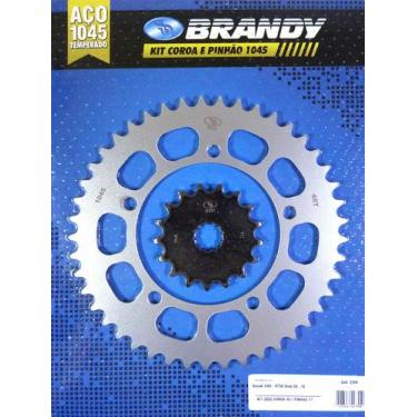 Imagem de Kit Relação Suzuki GSX-R750 Srad 2006 até 2010 Brandy - Sem Corrente