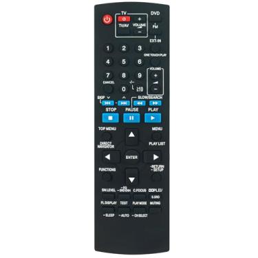 Imagem de Controle remoto de substituição N2QAYB000095 compatível com o sistema de som Panasonic DVD Home Theater SC-PT850 SC-PT550 SC-PT850W SA-PT850 SA-PT550