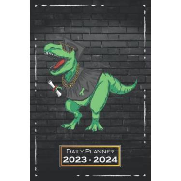 Imagem de Daily Planner 2023-2024: Diploma, Animal | 6x9, Softcover | One Week on a Double Page | From Sunday to Saturday | Organizer, Appointment Book | Motive | qx1